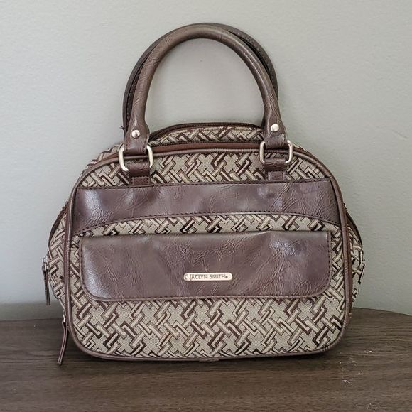 Jaclyn Smith Handbags - Jaclyn Smith Vintage Geometric Pattern/Print Handbag